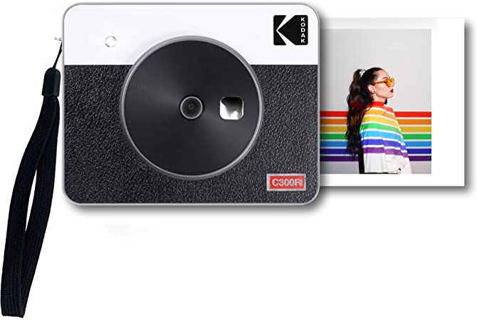 Kodak Mini Shot 3 Retro Portable Wireless Instant Camera & Photo Printer, Compatible with iOS, Android & Bluetooth, Real Photo HD (3”x3”) 4Pass Technology & Laminated Finish, Premium Quality – White