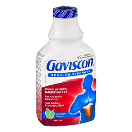 Gaviscon Icy Mint- Long-lasting Acid Reflux and Heartburn Relief, 600ml