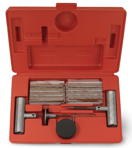 Tooluxereg 50002L Tire Repair Kit Set to Plug Flat and Punctured Tires  35-Piece Set
