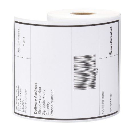 SaveOnLabel DYMO 1744907 Compatible 4 x 6 Shipping Labels 1 Roll
