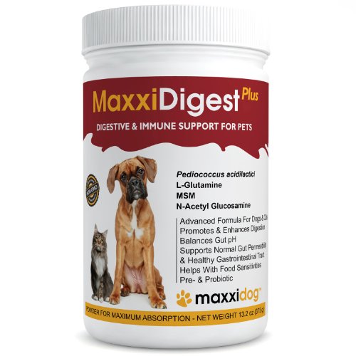 MaxxiDigest Plus - Advanced Digestive and Immune System Support for Dogs and Cats - Pets Probiotics and Prebiotics - Powder 375 g