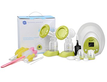 Nibble Double/Single Electric Breast Pump-2 Mode & 10 Levels Suction[BPA FREE]