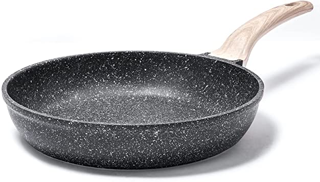 CAROTE Nonstick Frying Pan Skillet,7" Non Stick Granite Fry Pan Egg Pan Omelet Pans, Stone Cookware Chef's Pan, PFOA Free (Classic Granite, 7-Inch)