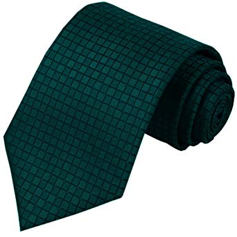 KissTies Ties for Men Solid Color Necktie Checkered Pattern   Gift Box