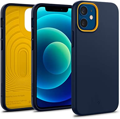 Caseology Nano Pop Silicone Case for Apple iPhone 12 Mini Case (2020) - Blueberry Navy