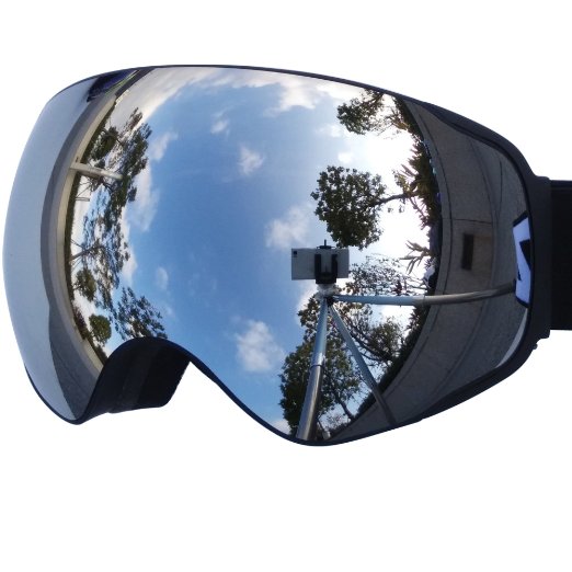 Zionor Snowmobile Snowboard Skate Ski Goggles with Detachable Lens