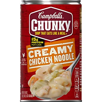 Campbell's Chunky Soup, Creamy Chicken Noodle, 18.8 oz