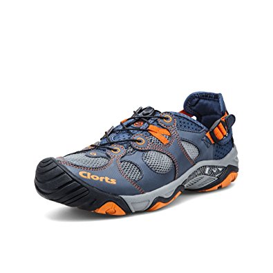 Clorts Men's Water Shoes Athletic Sport Lightweight Walking Sneaker Sandal 3H021A