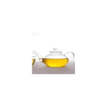 Sun's Tea (TM) 22oz Ultra Clear Borosilicate Glass Teapot & Infuser (pure glass, no metal or plastic parts)