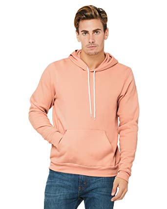 Bella   Canvas Unisex Poly-Cotton Fleece Pullover Hoodie Sweatshirt