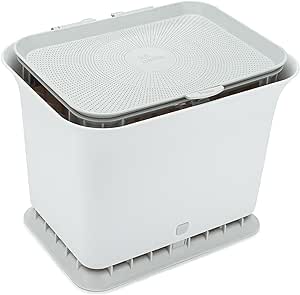 Full Circle Fresh Air Odor-Free Kitchen Compost Bin, Gray
