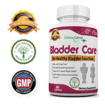 Bladder Care Supplement with Pumpkin Seed Extract Cranberry and Soy Germ Isoflavonoids Men and Women
