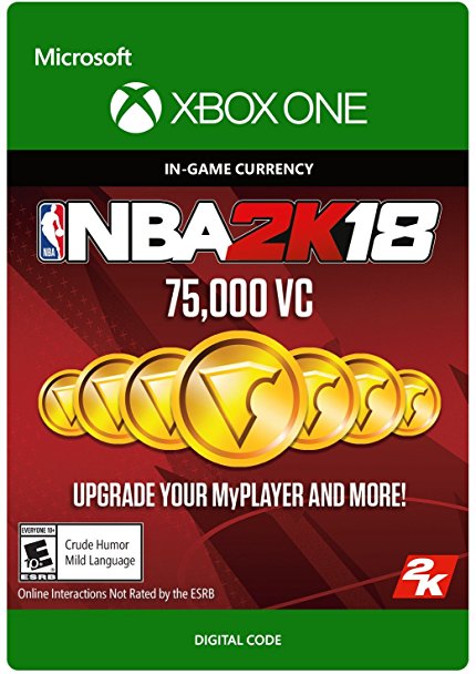 NBA 2K18: 75,000 VC - Xbox One [Digital Code]