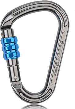 KAILAS 25KN Rock Climbing Carabiner Clip Heavy Duty Keychain Cli Screw Gate Buckle Aluminium Ultra Studry D Shaped Locking Carabiners