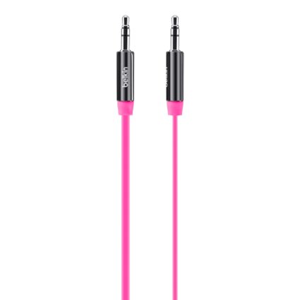 Belkin MiXiT Tangle-Free Aux / Auxiliary Cable, 3 Feet (Pink)