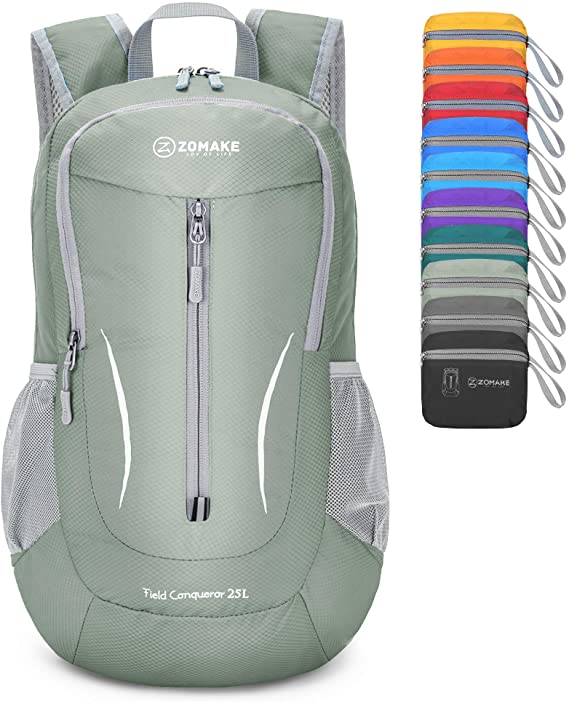 ZOMAKE Ultra Lightweight Packable Backpack, 25L Small Water Resistant Hiking Daypack Foldable Travel Backpack for Men Women Outdoor