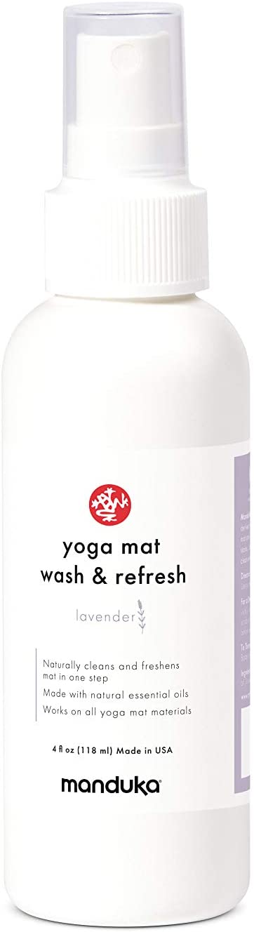 Manduka Yoga Mat Wash and Refresh, 100% Natural Essential Oils, Non-irritating, Pet Friendly, Subtle Scent, Multi Size