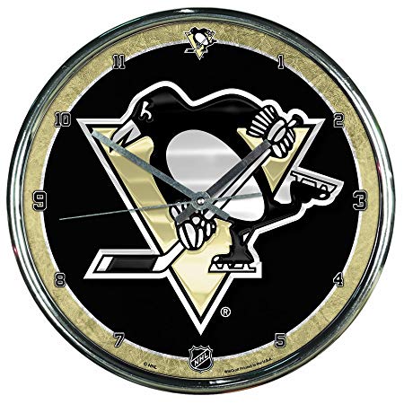 NHL Chrome Clock, 12" x 12"