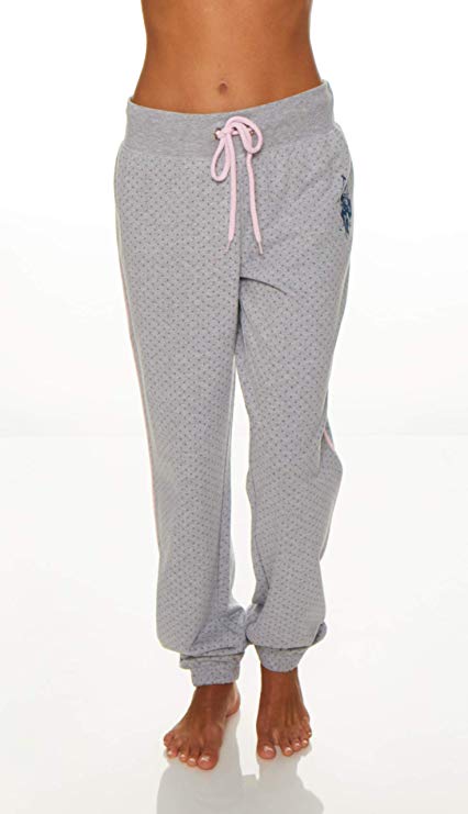 U.S. Polo Assn. Womens French Terry Jogger Lounge Sleep Sweatpants Pajamas