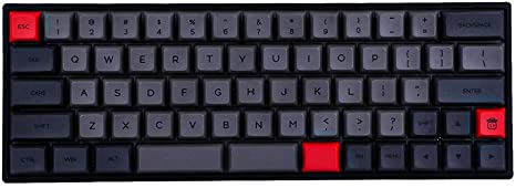 EPOMAKER SK66 60% Keys Wired Gateron Optical Mechanical Gaming Keyboard with RGB Backlight and PBT Heat Sublimation Keycaps (Gateron Optical Black, Grey Black)