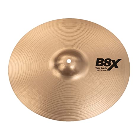 Sabian 41606X 16-inch B8X Thin Crash Cymbal (Golden)