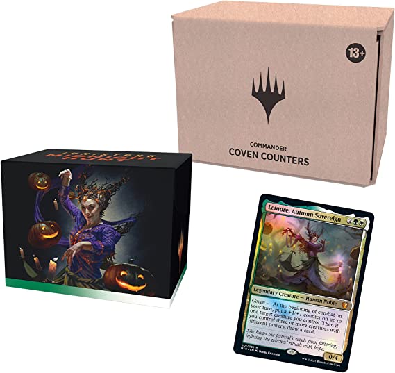 Magic: The Gathering Innistrad: Midnight Hunt Commander Deck – Coven Counters (Green-White) | Minimal Packaging Version