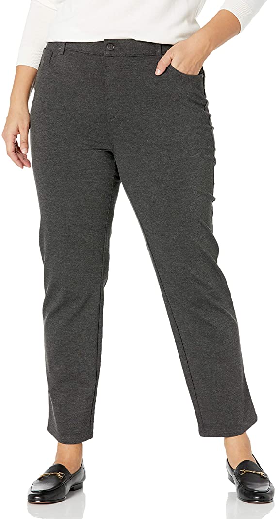 Gloria Vanderbilt Women's Misses Amanda Ponte High Rise Knit Pant