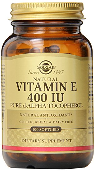 Solgar Vitamin E 400 IU Alpha Softgels, 100 Count