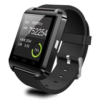 U8 Smart Watch,Jidetech Bluetooth SmartWatch Android Sync Call& Pedometer,Play Music Wrist Watch Phone for Samsung S4/Note2/Note3/Note4,iOS iPhone6/plus/5s/5,LG,HTC