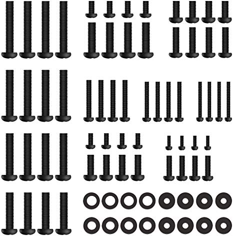 PERLESMITH 6480022018P10 Universal TV Mounting Hardware Pack Fits All TVs - TV Mount Hardware Includes M4, M5, M6 and M8 TV Screws, Washers and Spacer Assortment for Mounting TVs up to 80 inches