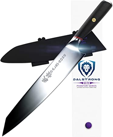 DALSTRONG Chef Knife - Phantom Series Gyuto - Japanese AUS8 Steel - 9.5" - Sheath