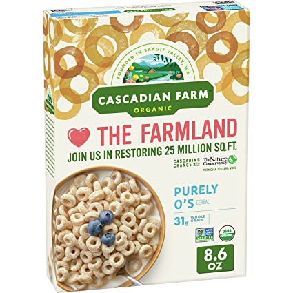 Cascadian Farm, Cereal, Purely O'S, Organic, 9 oz