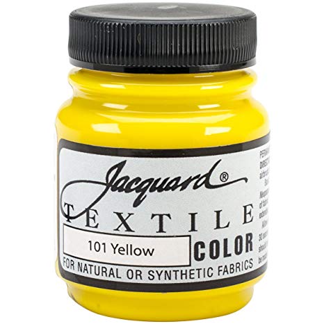 Jacquard Products TEXTILE-1101 Jacquard Textile Color Fabric Paint, 2.25-Ounce, Yellow