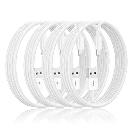 BSTOEM 6Feet Long Lightning to USB Charging Cable 4Pack,USB iPhone Fast Chargering Cord,Compatible with iPhone 14 13 12 11 Pro Max XS MAX XR XS X 8 7 Plus