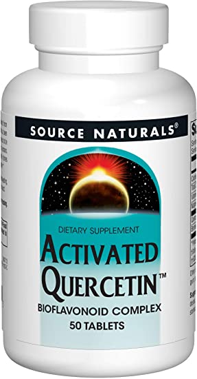 Source Naturals Activated Quercetin - Plant-Derived Bioflavonoid Complex - Seasonal & Immune Defense - 50 Tablets VEGETARIAN FRIENDLY