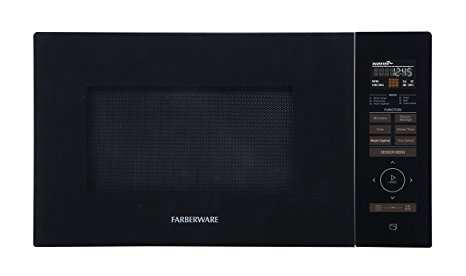 Farberware Gourmet FMO11AESBKA Microwave Oven, 1.1 Cubic Foot 1100 Watt with Smart Sensor, Inverter Technology, and Sensor Touch Control Panel, Black