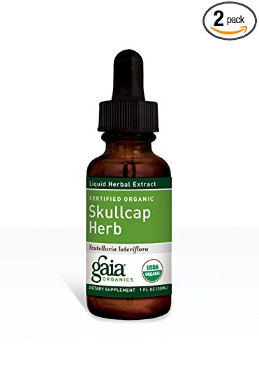 Gaia Herbs Skullcap Herb, 1-Ounce Bottle (Pack of 2)