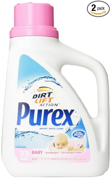 Purex Laundry Detergent Baby 50 Ounce Pack of 2