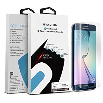 Stalion Shield Ultra HD Armor Guard Transparent Japanese PET Film Screen Protector for Samsung Galaxy S6 Edge - Retail Packaging - Clear