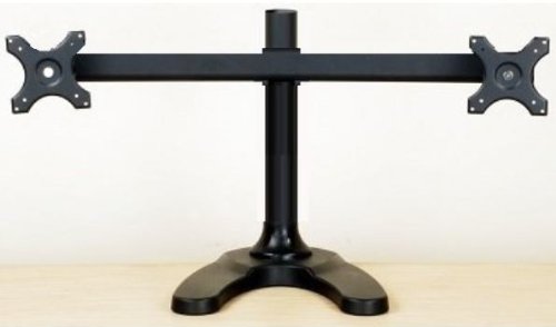 EZM Deluxe Dual Monitor Mount Stand Free Standing up to 28002-0018