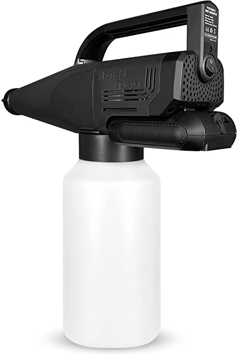 Medd Max Cordless Handheld Electrostatic – Fogger Machine, Atomizer Sprayer – Battery Powered Nano Spray Gun – Portable Electric Fine Mist Sprayer – Holds 1.8L