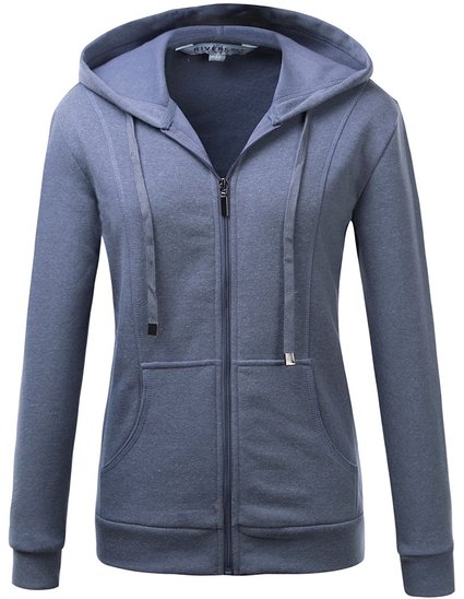 Mrignt Womens Full Zip Fleece Sweatshirt Hoodie