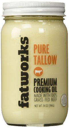 Beef Tallow, Grass-Fed, Kettle Rendered and Fine Filtered, 14oz