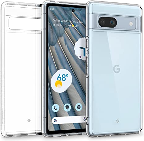 Caseology Capella for Google Pixel 7a case 5G [ Ultra-Clear Anti-Yellowing ] Military Grade Drop Tested (2023) - Crystal Clear