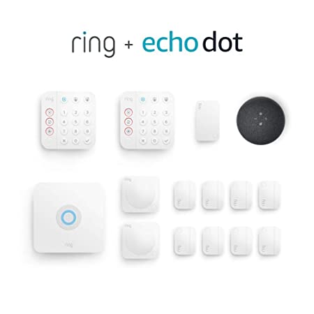 Ring Alarm 14-piece kit (2nd Gen) bundle with All-new Echo Dot (4th Gen)