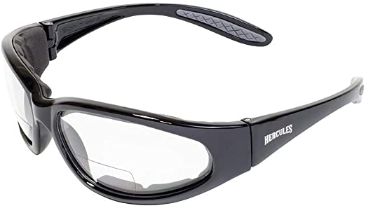 Global Vision Eyewear Hercules Bifocal 2.0 Magnification Anti-Fog Safety Glasses with EVA Foam, Clear Lens