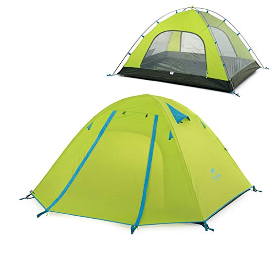 Naturehike P-Series Lightweight Tent Two Person Backpacking Tent for Camping Hiking with Carrying Bag