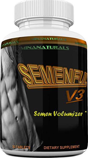 SEMENFUL-V3 Semen Volumizer. Climax Enhancer for Male and Female. Cum Volume Enhancement. Helps Increase Sperm Volume to Achieve Extreme Arousals. 30 Tablets