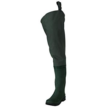 Frogg Toggs Cascades 2-ply Poly/Rubber Bootfoot Hip Wader, Cleated or Felt Outsole