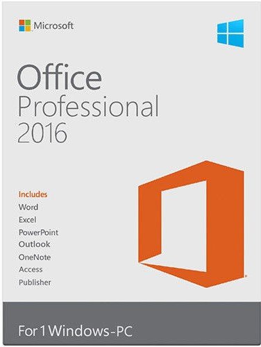 Microsoft Office 2016 Professional Plus ( License Key - E-mail Delivery No DVD )